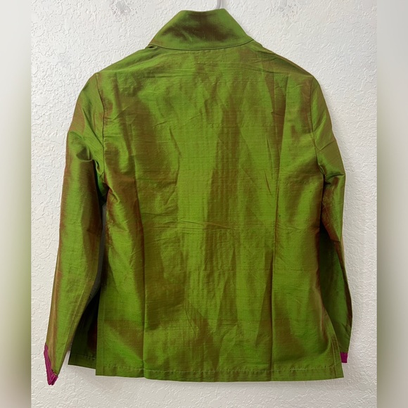 Etro Milano - Made In Italy - Silk Green Jacket - 40 - Picture 7 of 11